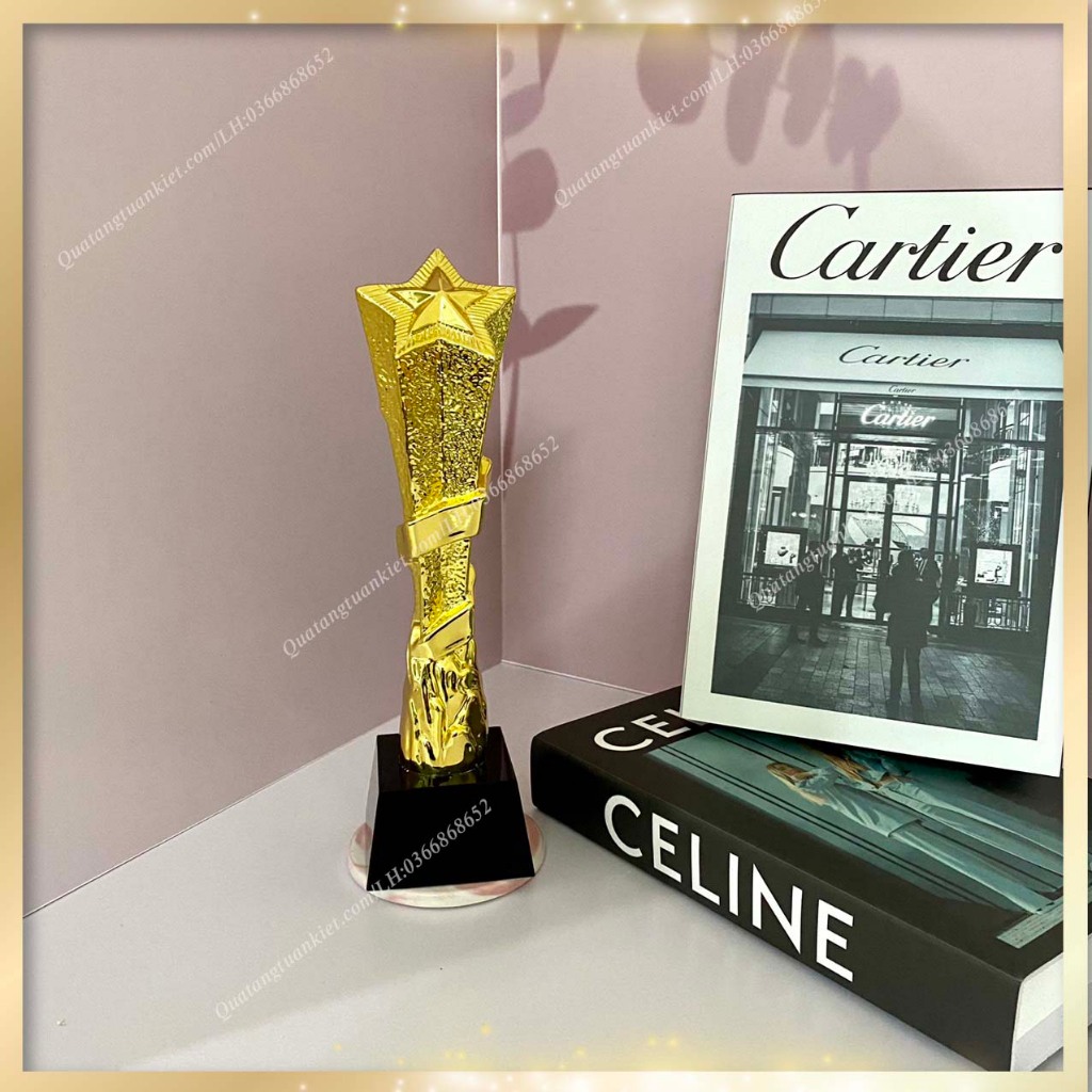 Cúp Pha Lê +Composite Mạ Vàng TK06