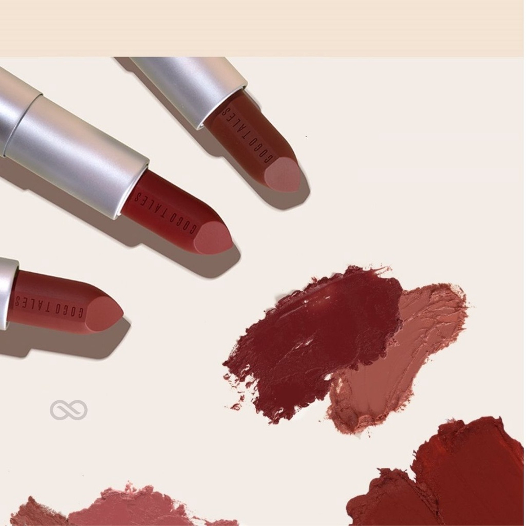 Son môi kem lì Gogo Tales lâu trôi Son thỏi nội địa trung mướt môi Autume and Winter Retro Lipstick GT319