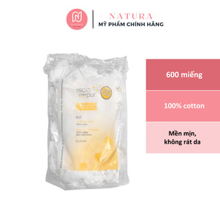 Bông tẩy trang Tetra le soin laretat pur 600 miếng Pháp