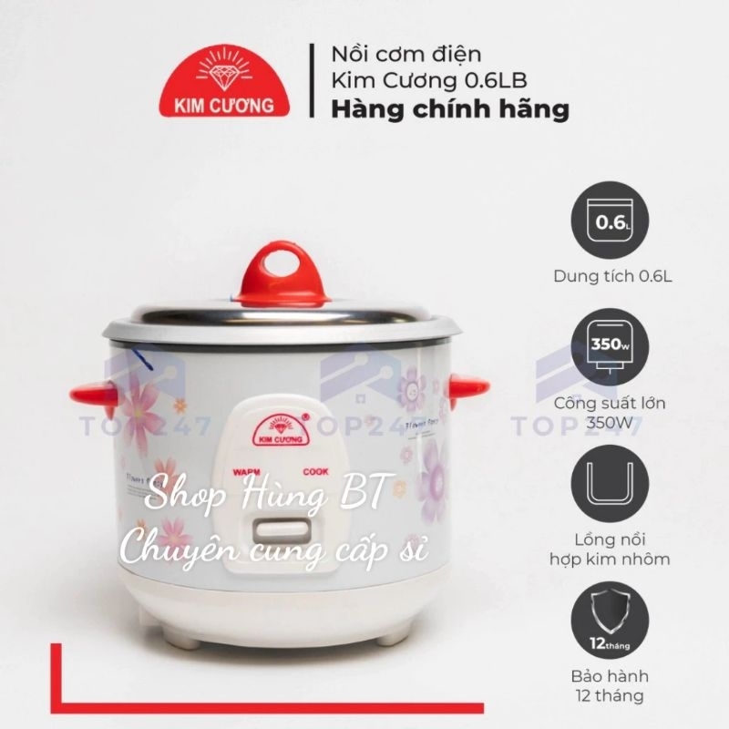 NỒI CƠM KIM CƯƠNG 0.6 LÍT