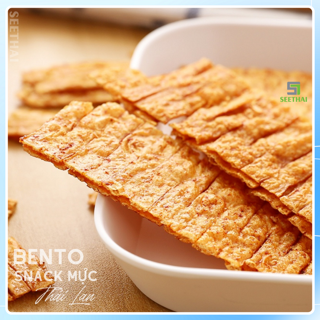 Mực BENTO Thái Lan cay nồng 18gr 20gr snack ăn vặt