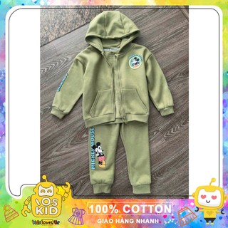 Set bộ khoác nỉ Primark Mickey rêu dư xịn cho các bé dòng nhí