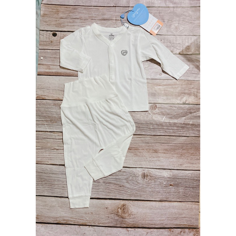 Bộ sơ sinh dài tay cài chéo 0-6 tháng - chất bambo - Bu Siro - Bu sơ sinh newborn 2023