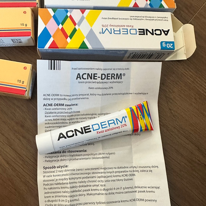 Kem Acnederm Azelaic Aicd 20% làm trắng sáng da, giảm mụn 20g chính hãng / Acne Derm