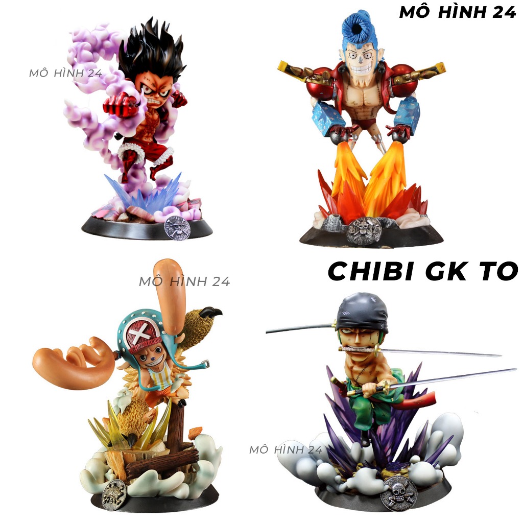 mô hình Chibi GK TO các nhân vật trong One piece Luffy Franky Zoro Chopper hàng cao cấp F1 figure đảo hải tặc giá rẻ