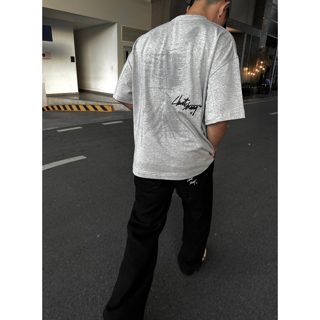 ÁO THUN Boxy cukie, trắng LS Short Tee CHUOTTRANG