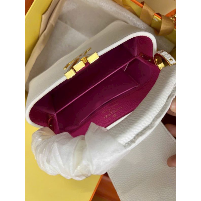 Túi xách nữ Lv box nam châm size22