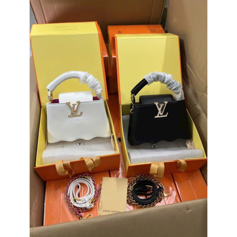 Túi xách nữ Lv box nam châm size22