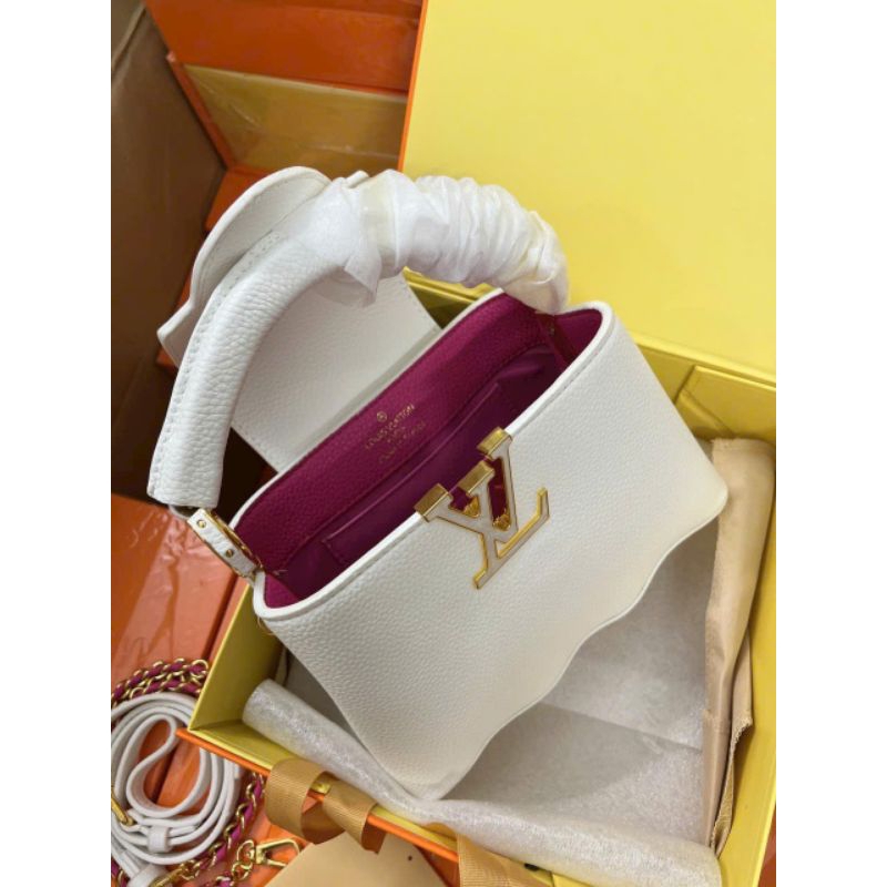 Túi xách nữ Lv box nam châm size22