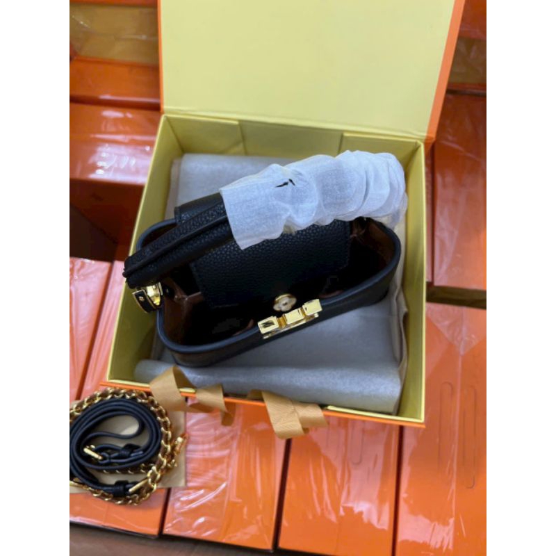 Túi xách nữ Lv box nam châm size22