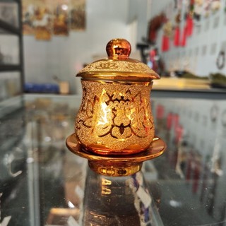 Chung gạo muối kim sa có nắp 9cm