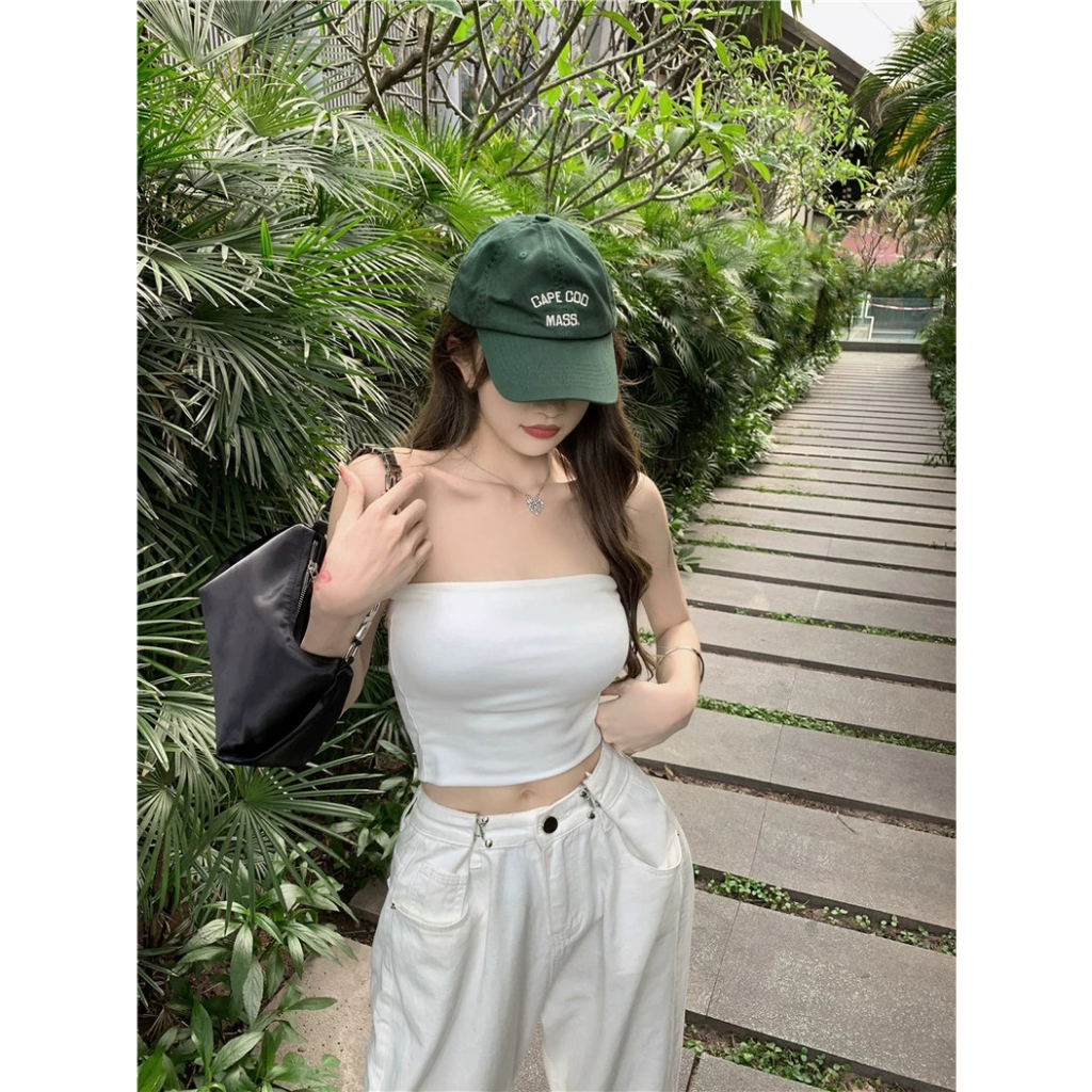 Áo quây ngực 2 lớp  - Áo croptop nữ dáng ôm không dây A10a