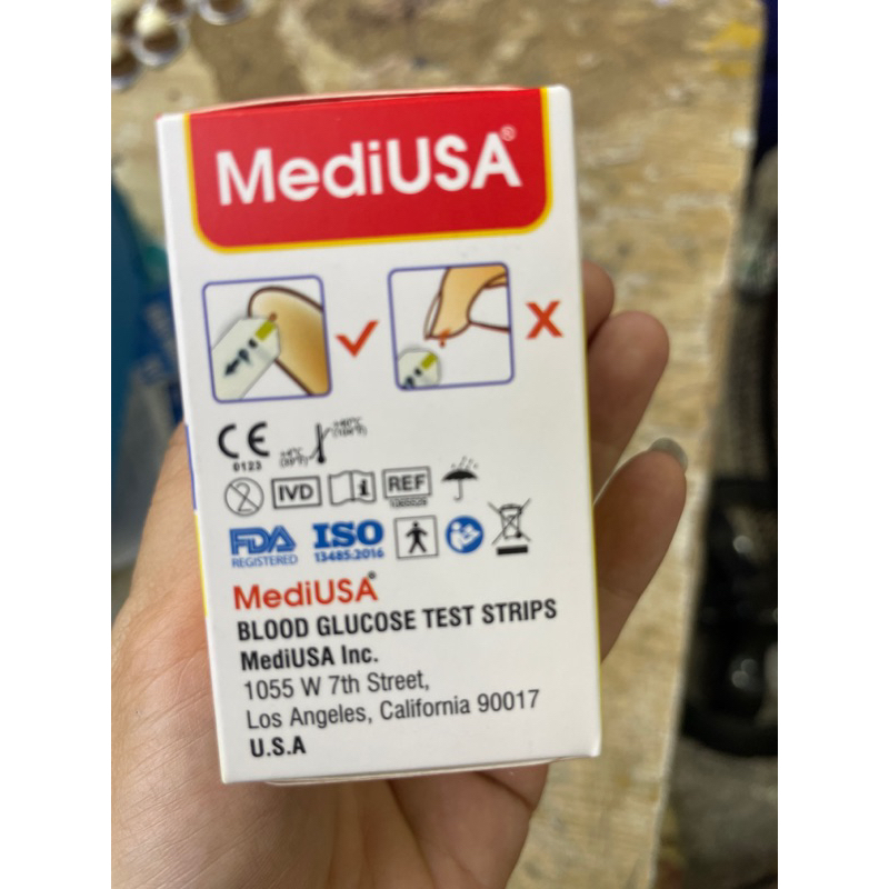 Que thử đường huyết MediUSA 25-50 que