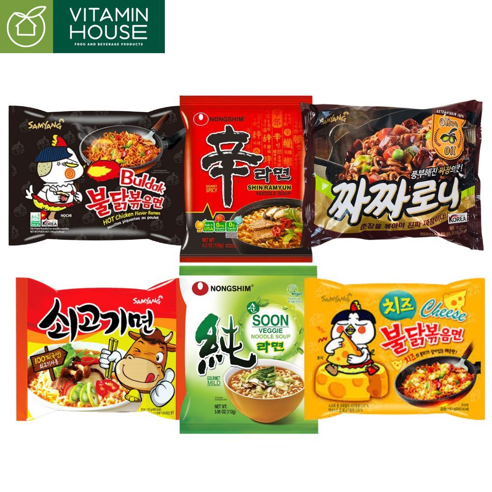 Mì cay Samyang Hàn nhiều vị 140g - Vitamin House