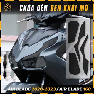 Tem dán chóa đèn xe máy đen khói | decal dán đèn nhiều loại xe wave sh vespa air blade ...