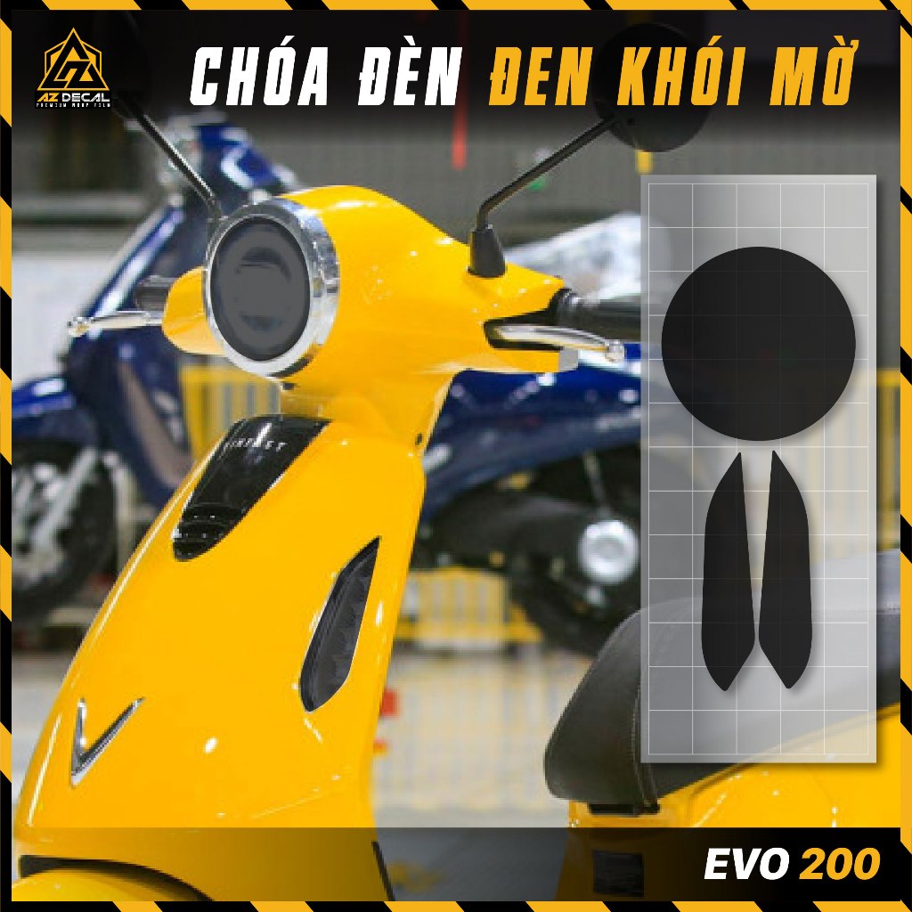 Tem Dán Chóa Đèn Xe Máy Đen Khói | Decal Dán Đèn Nhiều Loại Xe Wave SH Vespa Air Blade ...
