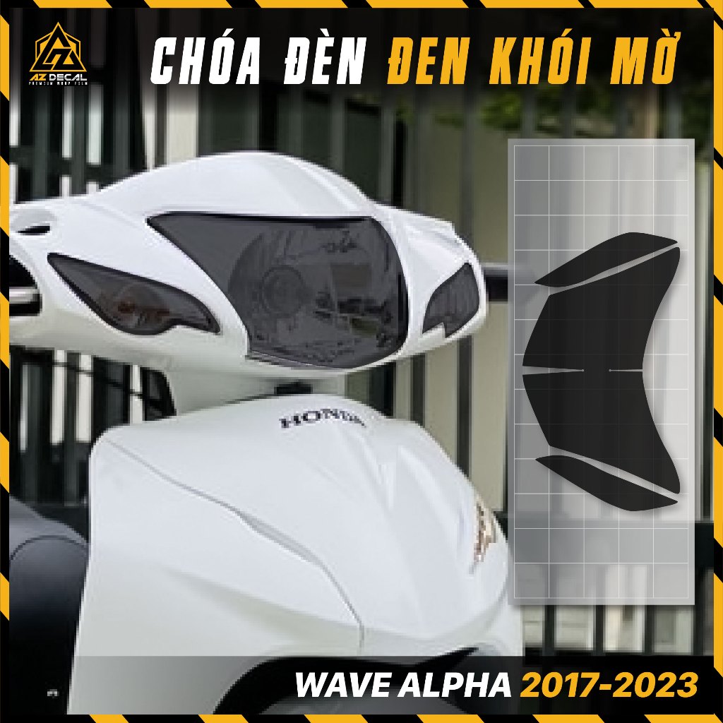 Tem Dán Chóa Đèn Xe Máy Đen Khói | Decal Dán Đèn Nhiều Loại Xe Wave SH Vespa Air Blade ...