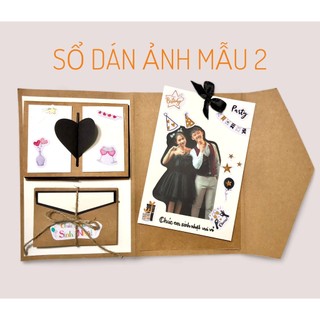  S02 Scrapbook mini đã làm sẵn hiệu ứng sổ dán ảnh lưu giữ kỉ niệm ngày cười. quà tặng sinh nhật 
