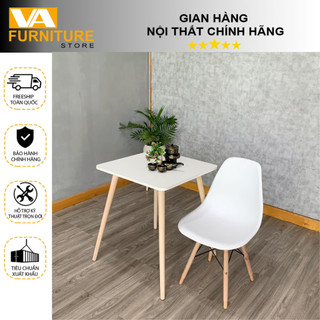Bàn Ăn Vuông Chân Cao Ngồi Ghế (Không kèm ghế)