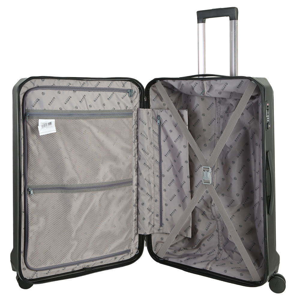 Vali Kéo Nhựa Du Lịch SAKOS VERTICA Z30 - Size L / Ký Gửi  - Khóa TSA - Nhựa PC