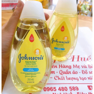 🧴💦Sữa Tắm Gội em bé JONHSON 🧴(sữa tắm gội)