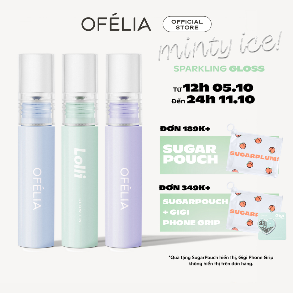 Son Tint Bóng OFÉLIA Lolli Glow Tint (3.9g)