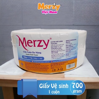 Giấy Vệ Sinh Cuộn Lớn, Giấy Vệ Sinh Công Nghiệp Merzy 700g 2 Lớp Có Lõi