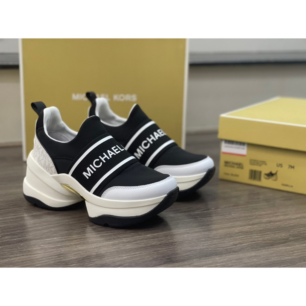 Giày Nữ Sneakể Đế Độn Mk Olympia SlipOn