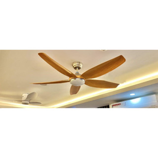 quạt trần 5 cánh động cơ DC 6 cấp độ gió,có điều khiển từ xa