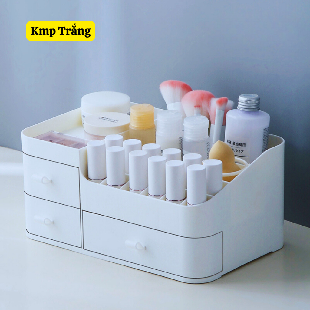 Kệ đựng mĩ phẩm khay đồ trang điểm văn phòng phẩm decor để bàn dễ thương, hộp tủ để đồ trang sức cao cấp BOLITA | BigBuy360 - bigbuy360.vn