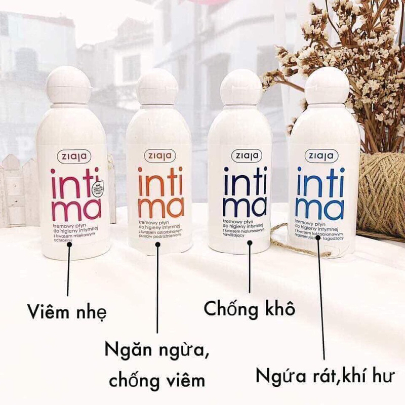 Dung Dịch Vệ Sinh Phụ Nữ Intima200ml mẫu mới ( nhập khẩu chính hãng) giảm khí hư, huyết trắng - DDVS Hana soft silk
