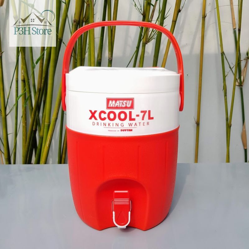 Bình đá Duy Tân Xcool 7 Lít có quai xách, có vòi rót tiện lợi dùng công ty, văn phòng, nơi làm việc - SHOP GIA DỤNG SỐ 1