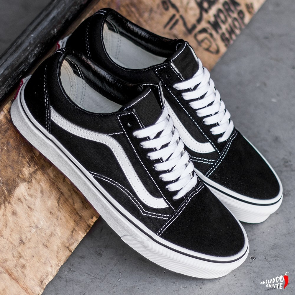 Giày VAN_S OLD SKOOL CLASSIC BLACK SECONDHAND Nam Nữ 100% Auth