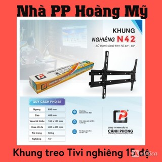 Khung treo Tivi nghiêng 15 độ hiệu Cảnh Phong từ 42 đến 65 inch
