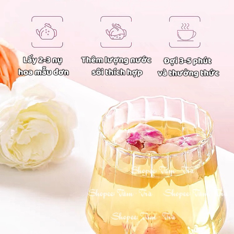 Hoa Mẫu Đơn Nguyên Vị - Giảm mụn do nội tiết, siêu chống lão hoá