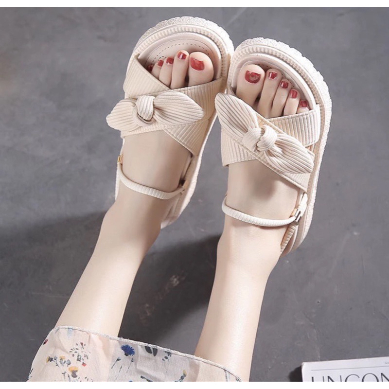 Dép sandal nơ xinh - loại 1 có video thực tế sản phẩm