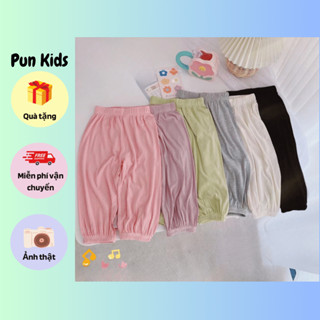 Quần thun tăm xuông ống rộng dáng dài cho bé gái từ 10-25kg Q05