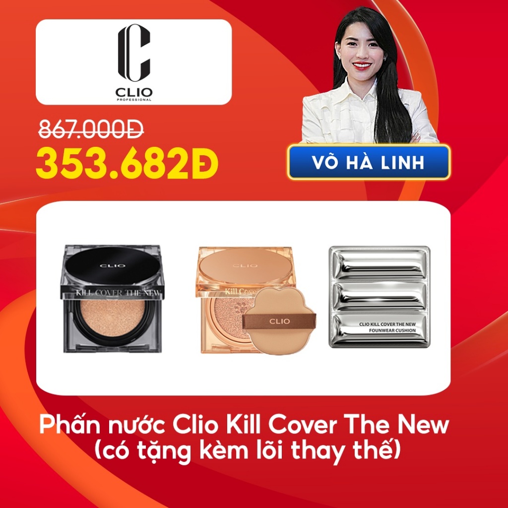 Phấn nước Clio Kill Cover The New  15gx2