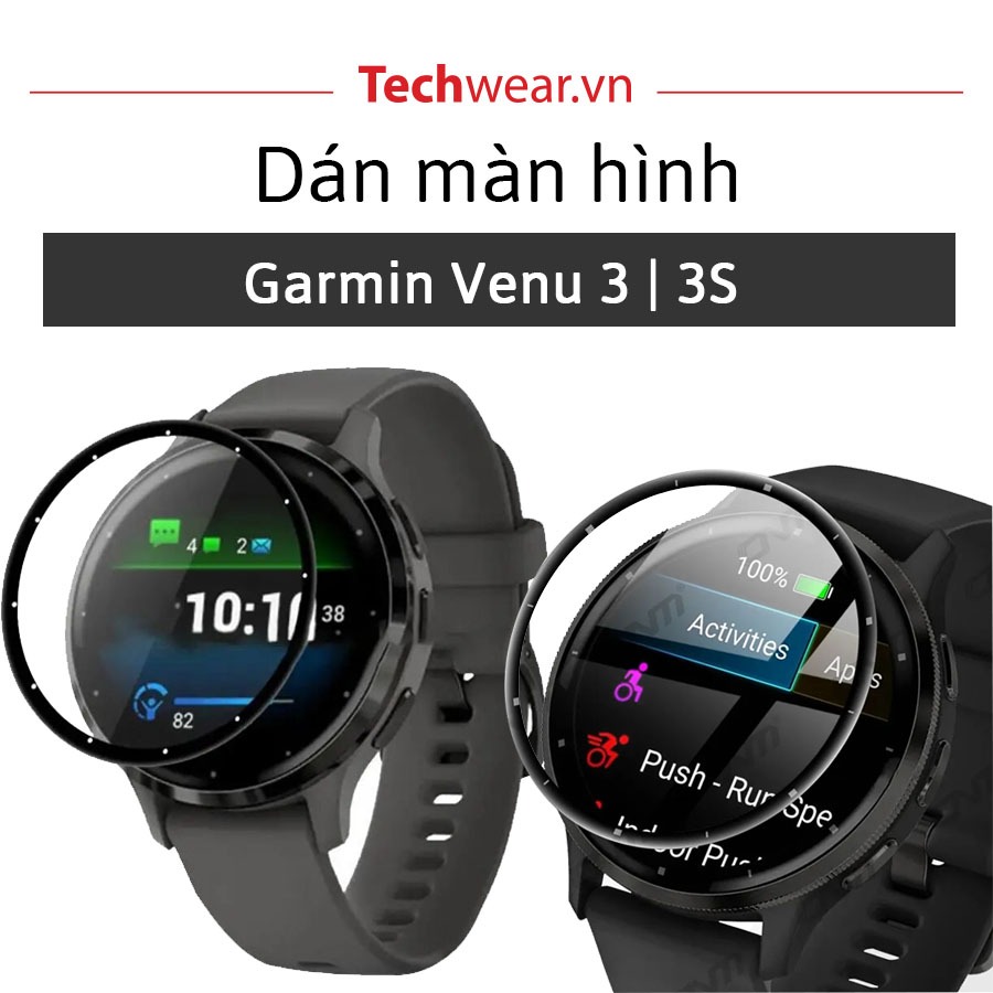 Miếng dán màn hình Garmin Venu 3 và Venu 3S | Miếng dán dẻo chống trầy | Hàng có sẵn giao ngay toàn quốc - Techwearvn