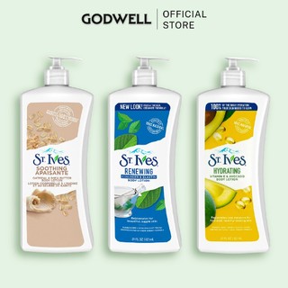 Sữa dưỡng thể dưỡng ẩm, trẻ hóa làn St.ives Body Lotion 621ml