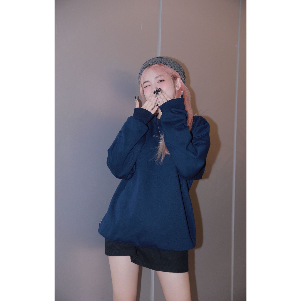 Áo SWEATER nỉ Bông TRƠN C0 - TACAT UNISEX nam nữ LOCAL BRAND