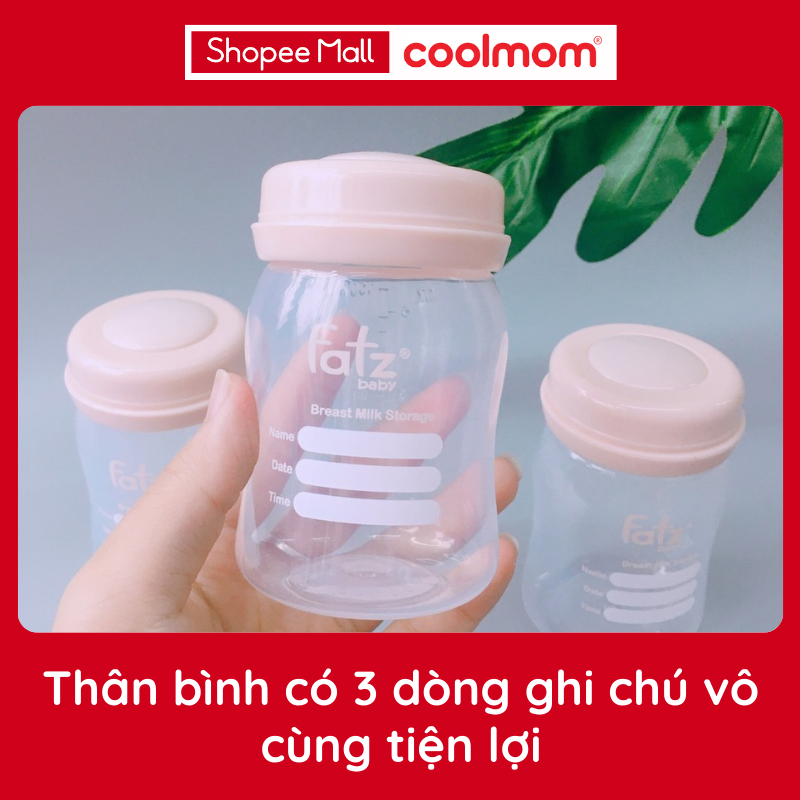 Bộ 3 bình trữ sữa mẹ 150ml FatzBaby / FB0120N