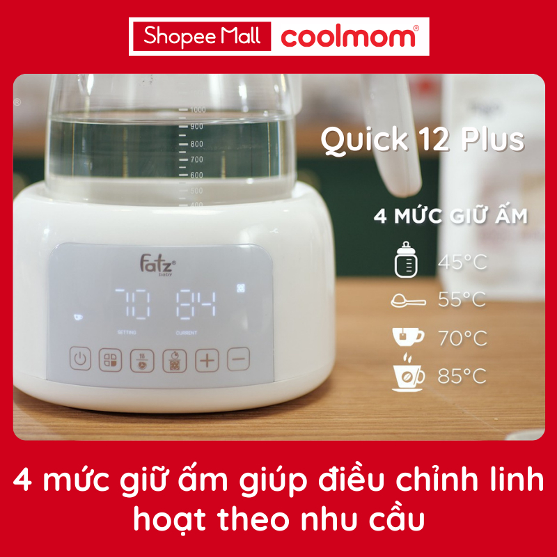 Máy đun và hâm nước pha sữa điện tử FATZ BABY Quick (đủ loại)