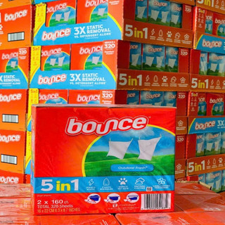 Giấy thơm quần áo bounce mỹ 320 tờ nguyên hộp làm thơm quần áo loại bỏ mùi ẩm mốc của mỹ