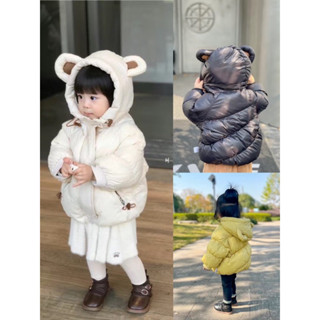 Áo phao  tai gấu hàng quảng châu cho bé trai bé gái