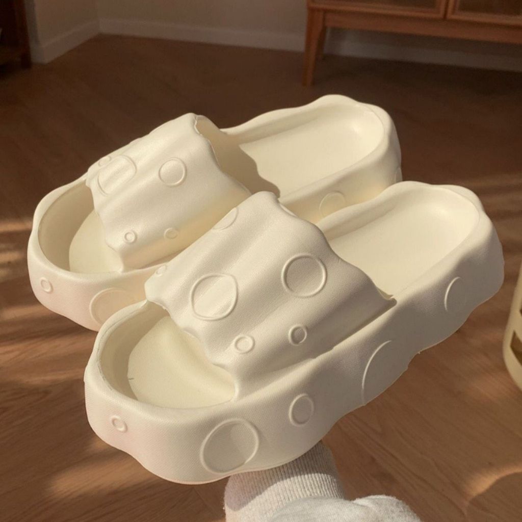 Dép bánh mì nữ họa tiết bọt biển đế cao 5cm siêu nhẹ siêu êm TB2983