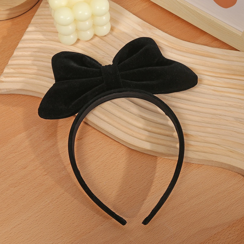 CC51 băng đô bờm tóc nữ Cài nơ nhung 2 màu sang trọng