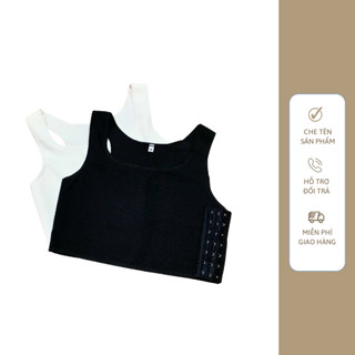 [CÓ SẴN] Áo Bó Ngực, Áo Nịt Ngực Tomboy Ba Lỗ Ngắn Không Viền Thun Mềm (Có Che Tên Sản Phẩm)