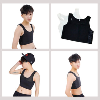 Áo nịt, nịt ngực tomboy không viền ba lỗ ngắn thoáng khí