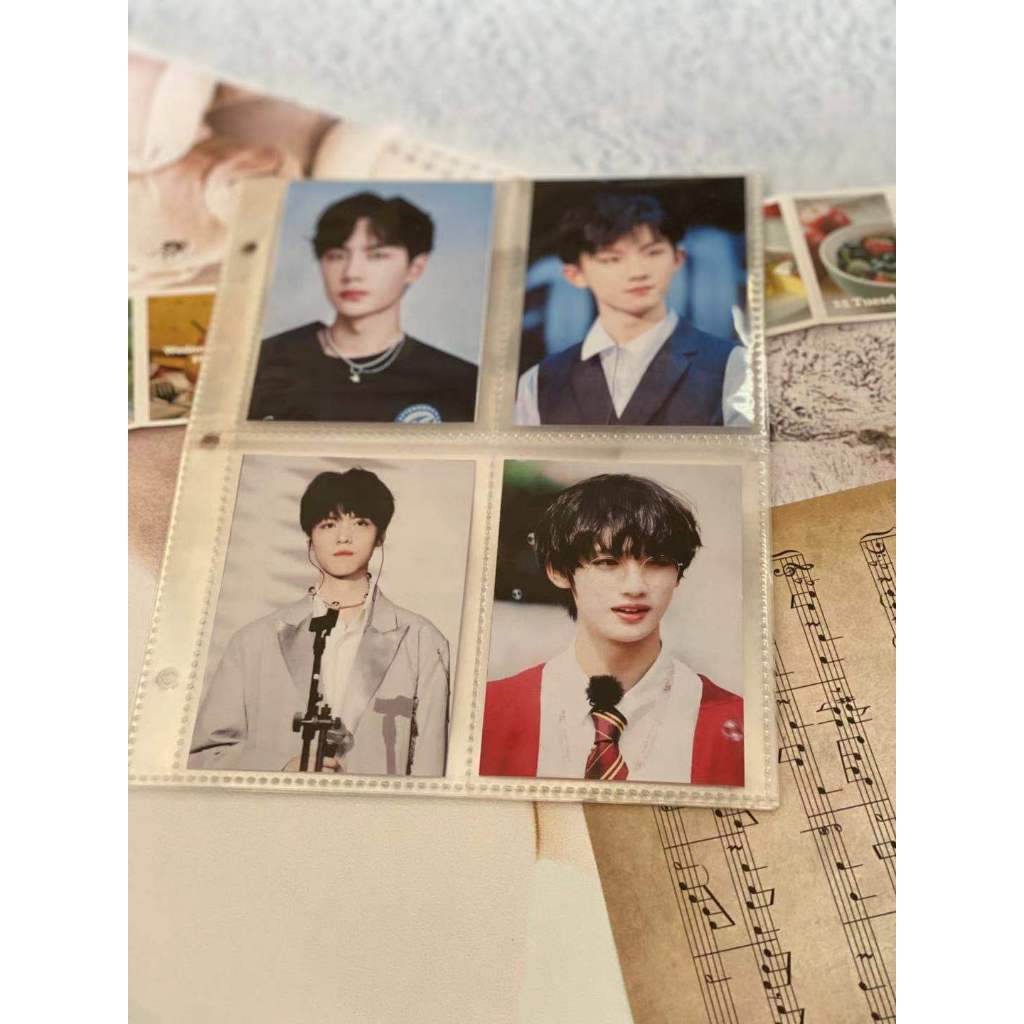 Binder A5 / Collect Book / Sổ Còng Bìa Kim Tuyến Nhũ Lấp Lánh Đựng Ảnh Card Thẻ Bài K-pop Sưu Tầm Kèm 12 Sheet 96 Ô